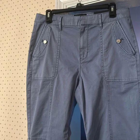 White House Black Market slim ankle high rise pret-a-jet crop pants. Size 10. - Picture 1 of 7